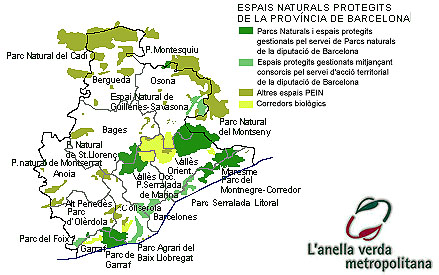 Mapa de l'Anella Verda.