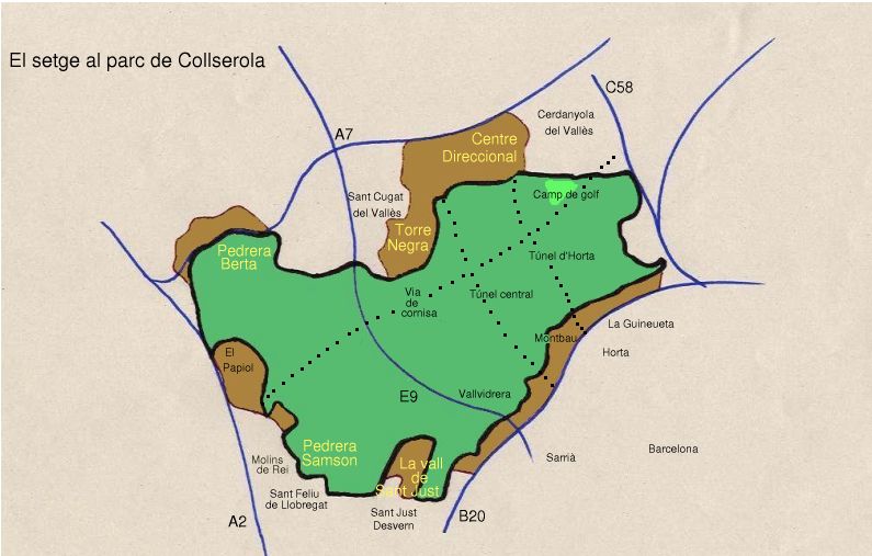 El setge a Collserola.